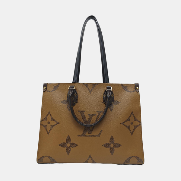 ONTHEGO MM Monogram Coated Canvas Brown