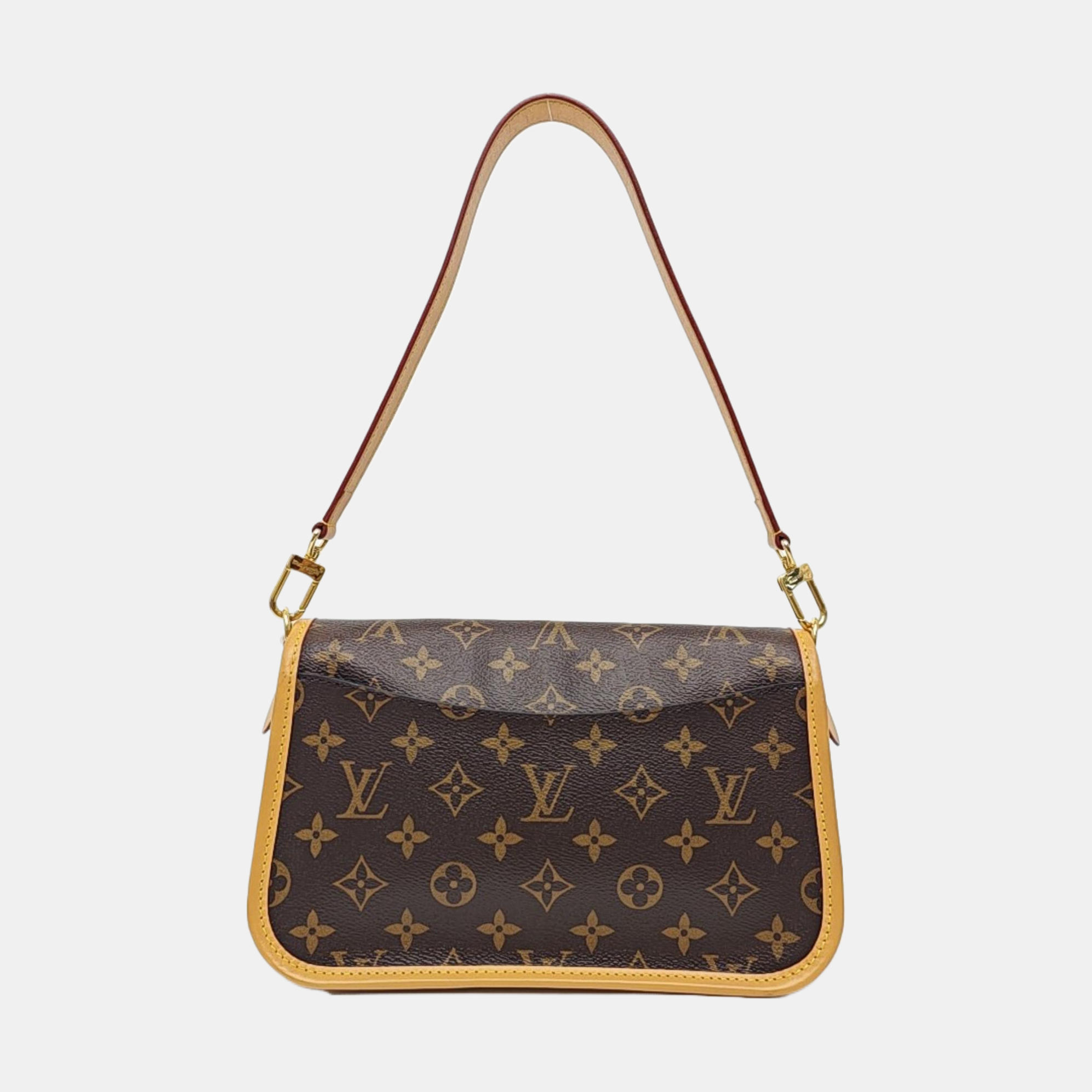 DIANE Monogram Coated Canvas Brown
