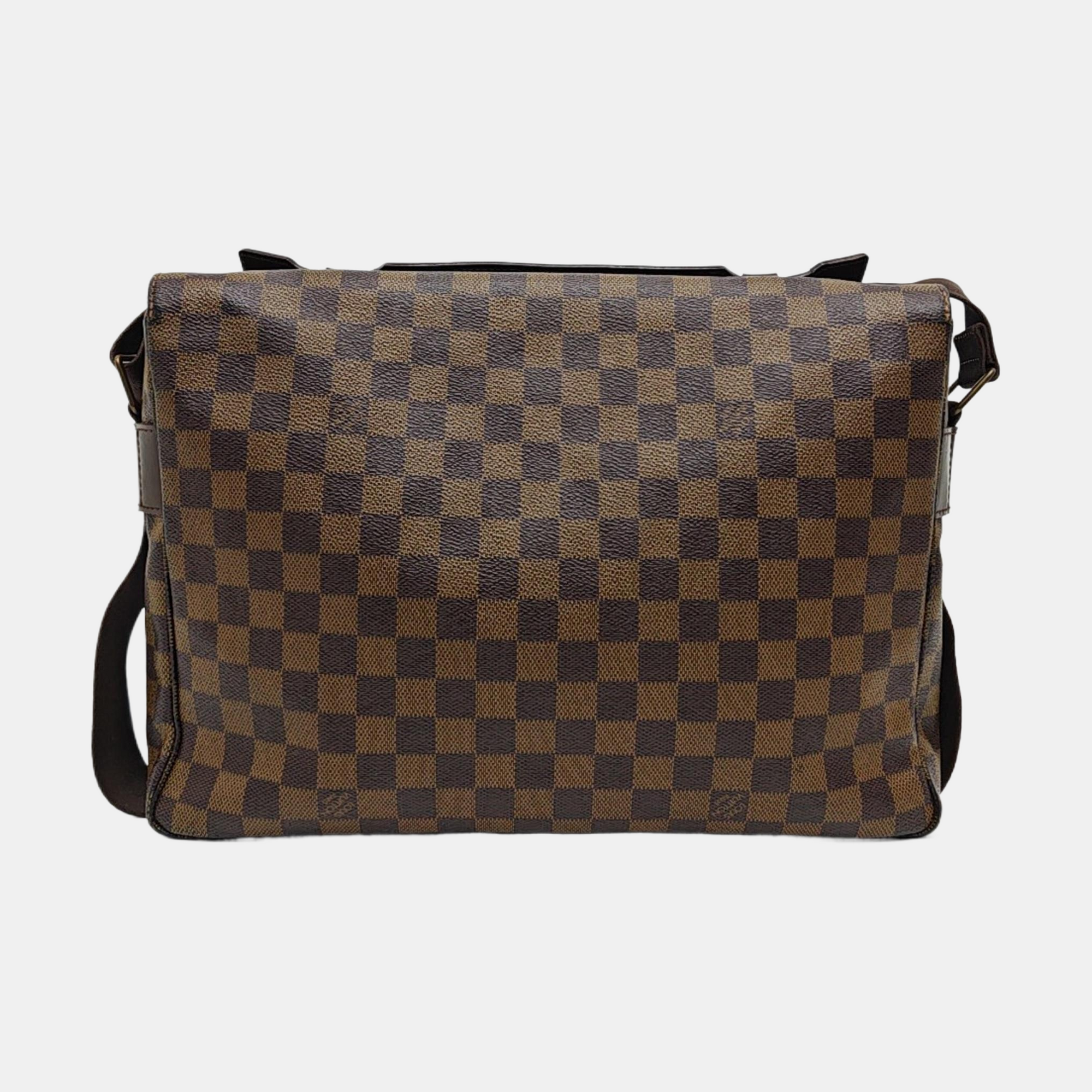 BROADWAY Damier Ebene Coated Canvas Brown
