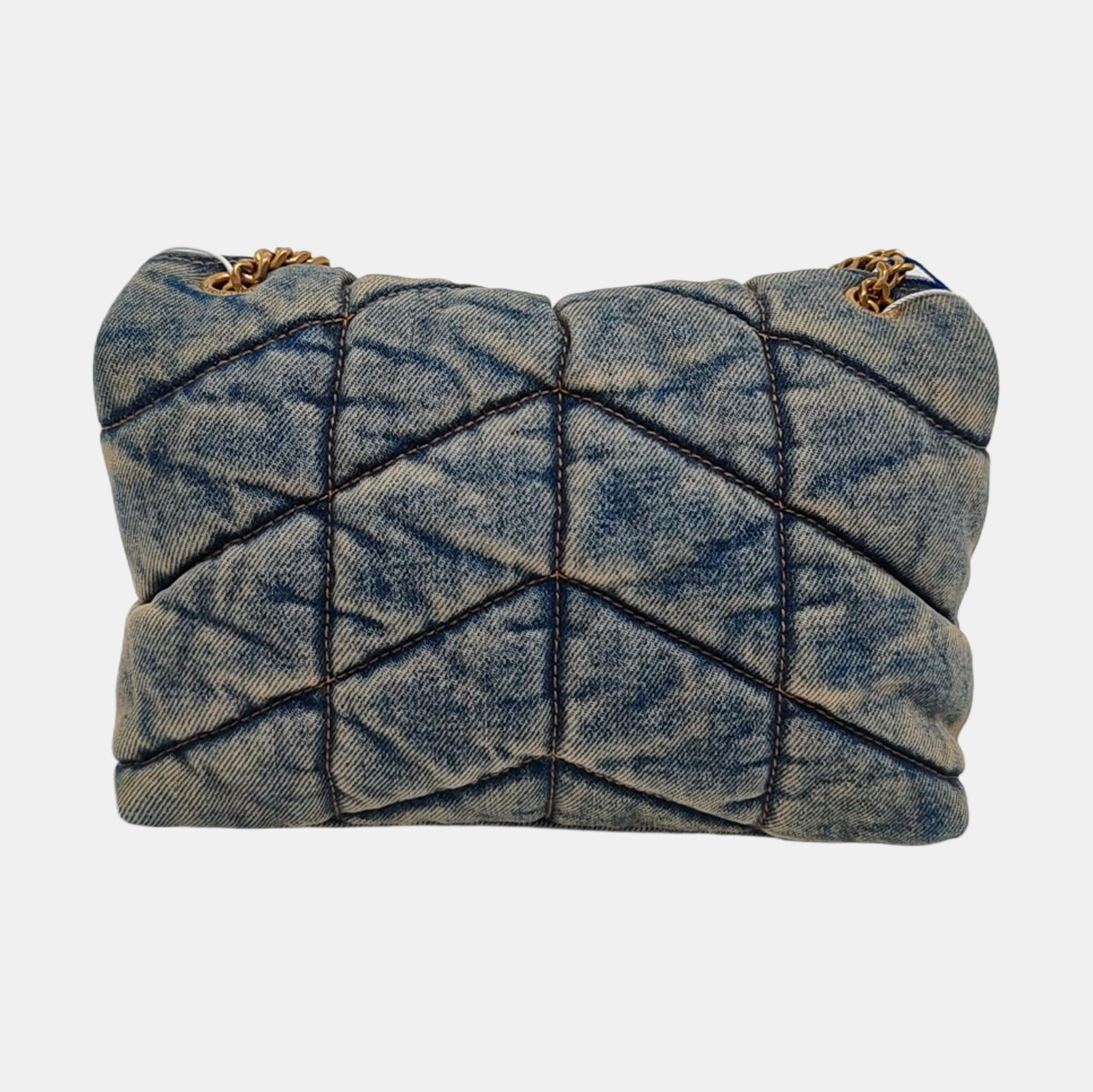 PUFFER Mini Quilted Denim Blue
