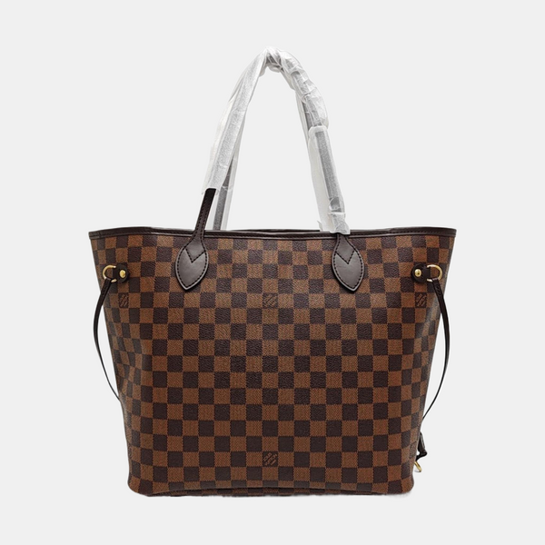 NEVERFULL MM Damier Ebene Coated Canvas Brown