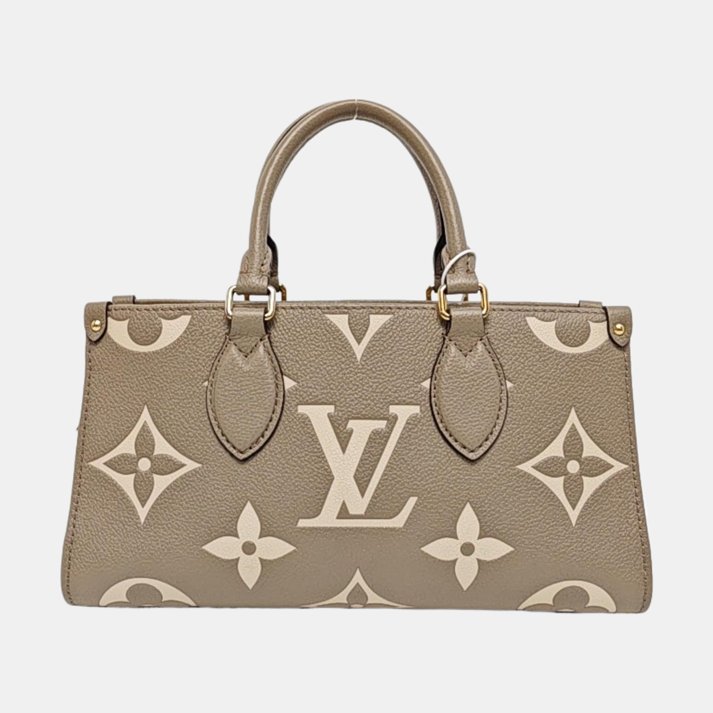 ONTHEGO EAST WEST PM Monogram Calfskin Gray