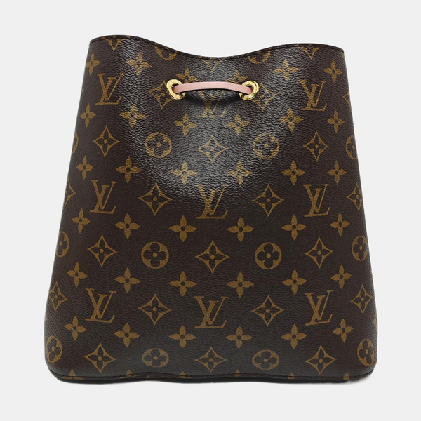 NÉONOÉ MM Monogram Coated Canvas Brown