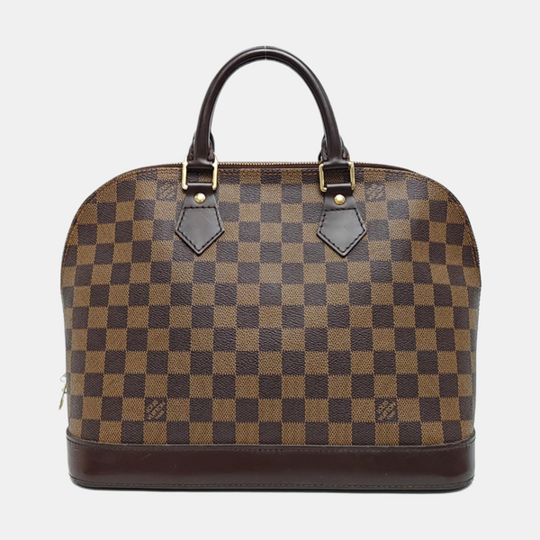 ALMA PM Damier Ebene Coated Canvas Brown