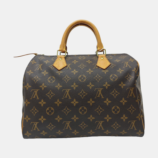 SPEEDY 30 Monogram Coated Canvas Brown