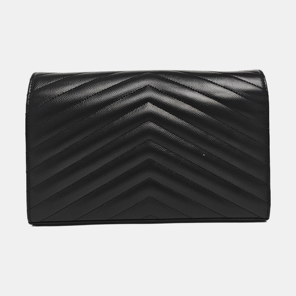 MONOGRAM Medium Chevron Calfskin Black