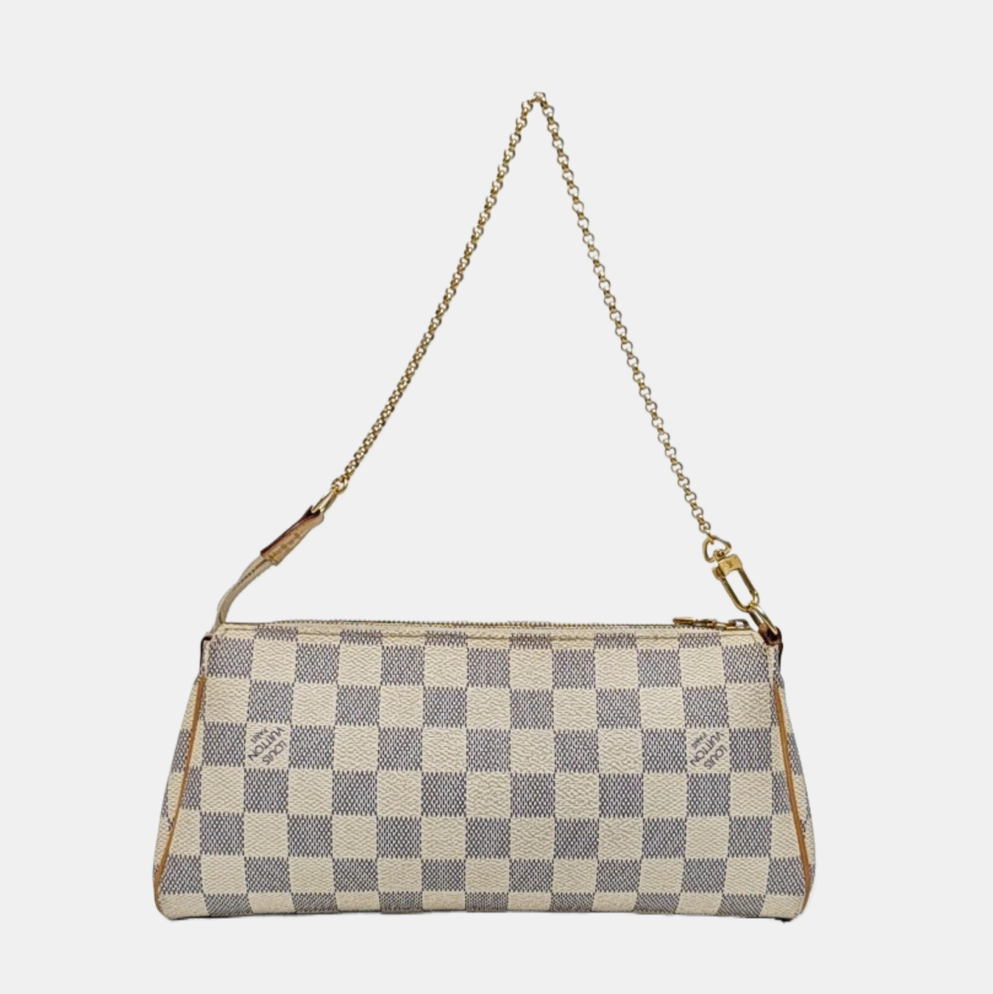 EVA Damier Azur Coated Canvas White