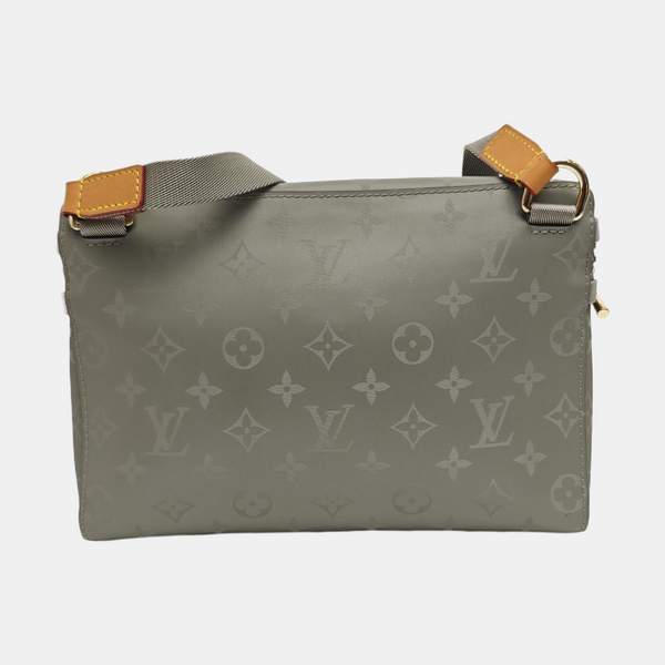 Monogram Special Material Crossbody Bag Gray