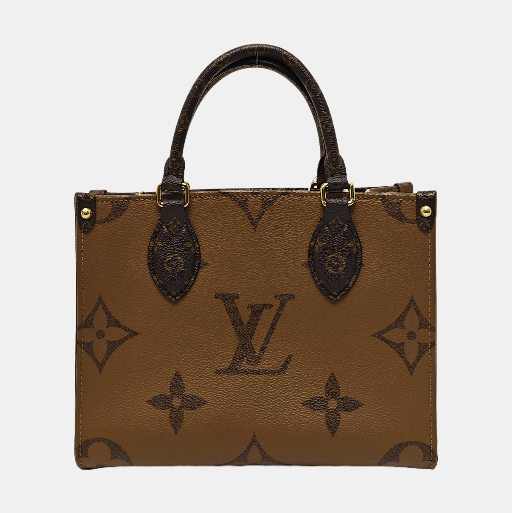 ONTHEGO PM Monogram Coated Canvas Brown