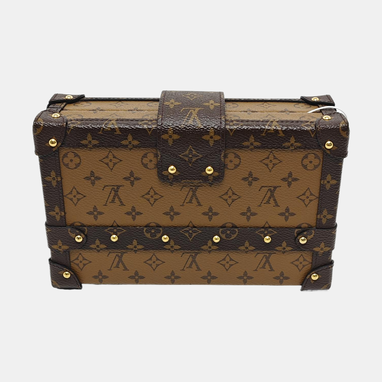 PETITE MALLE Monogram Coated Canvas Brown