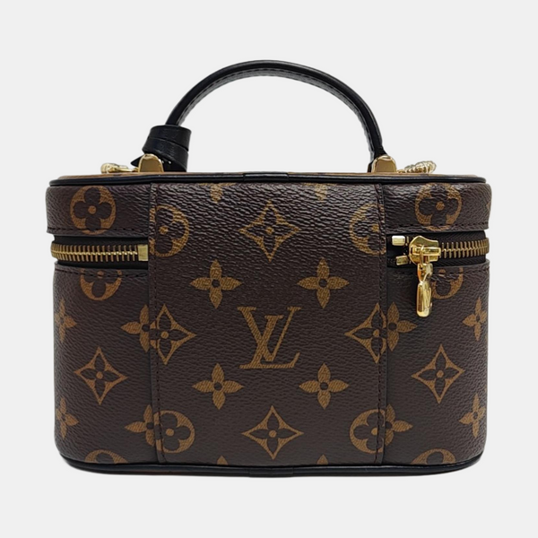 Vanity Chain Pouch Monogram Coated Canvas Brown