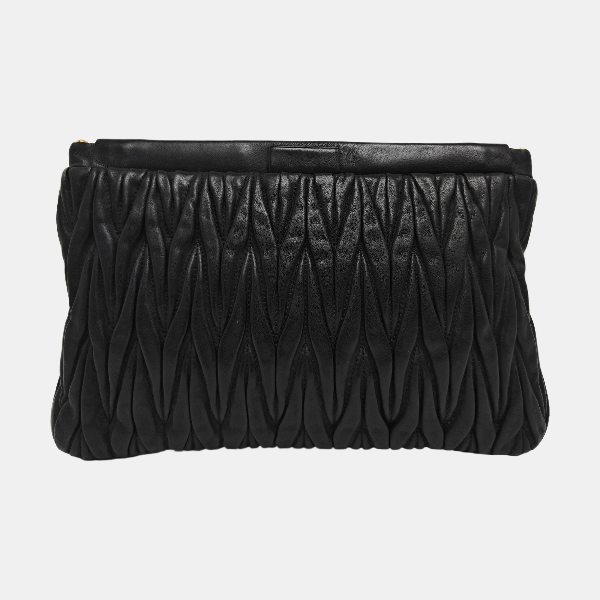Lambskin Clutch Black