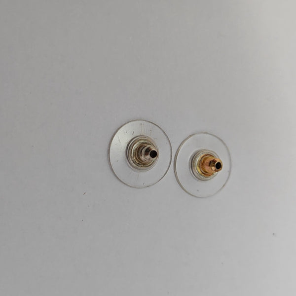 CC Logo Metal Gold Stud Earrings