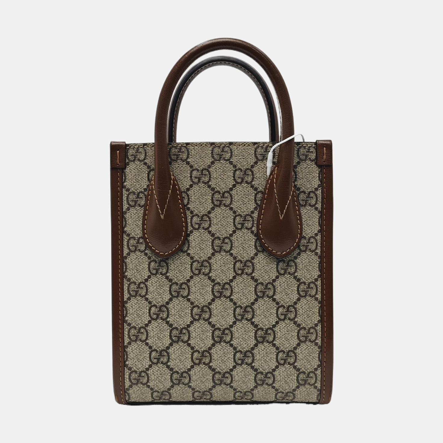 Retro Mini Monogram Coated Canvas Beige