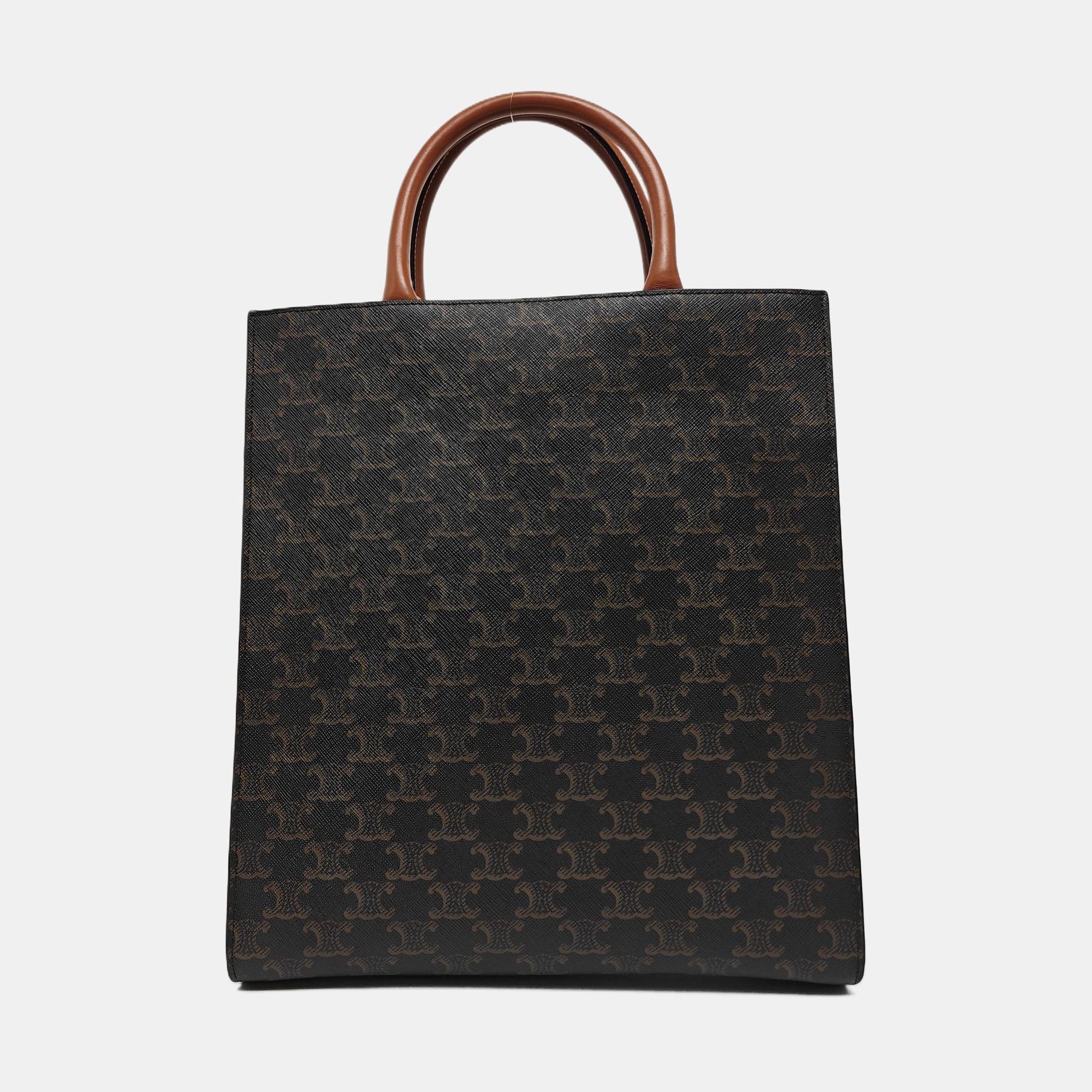CABAS CELINE Small Coated Canvas Brown