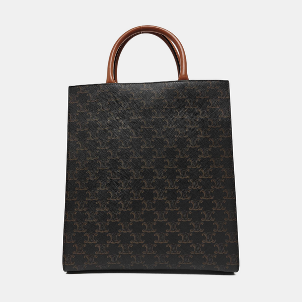 CABAS CELINE Small Coated Canvas Brown