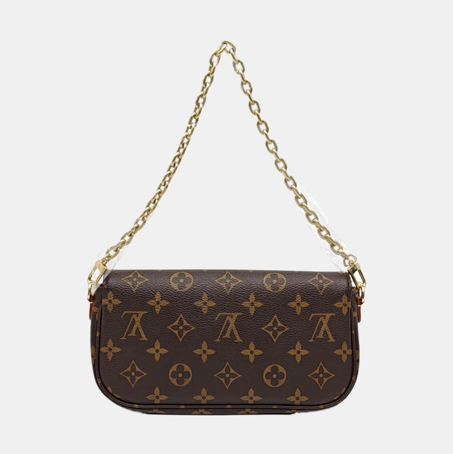 IVY Monogram Coated Canvas Brown