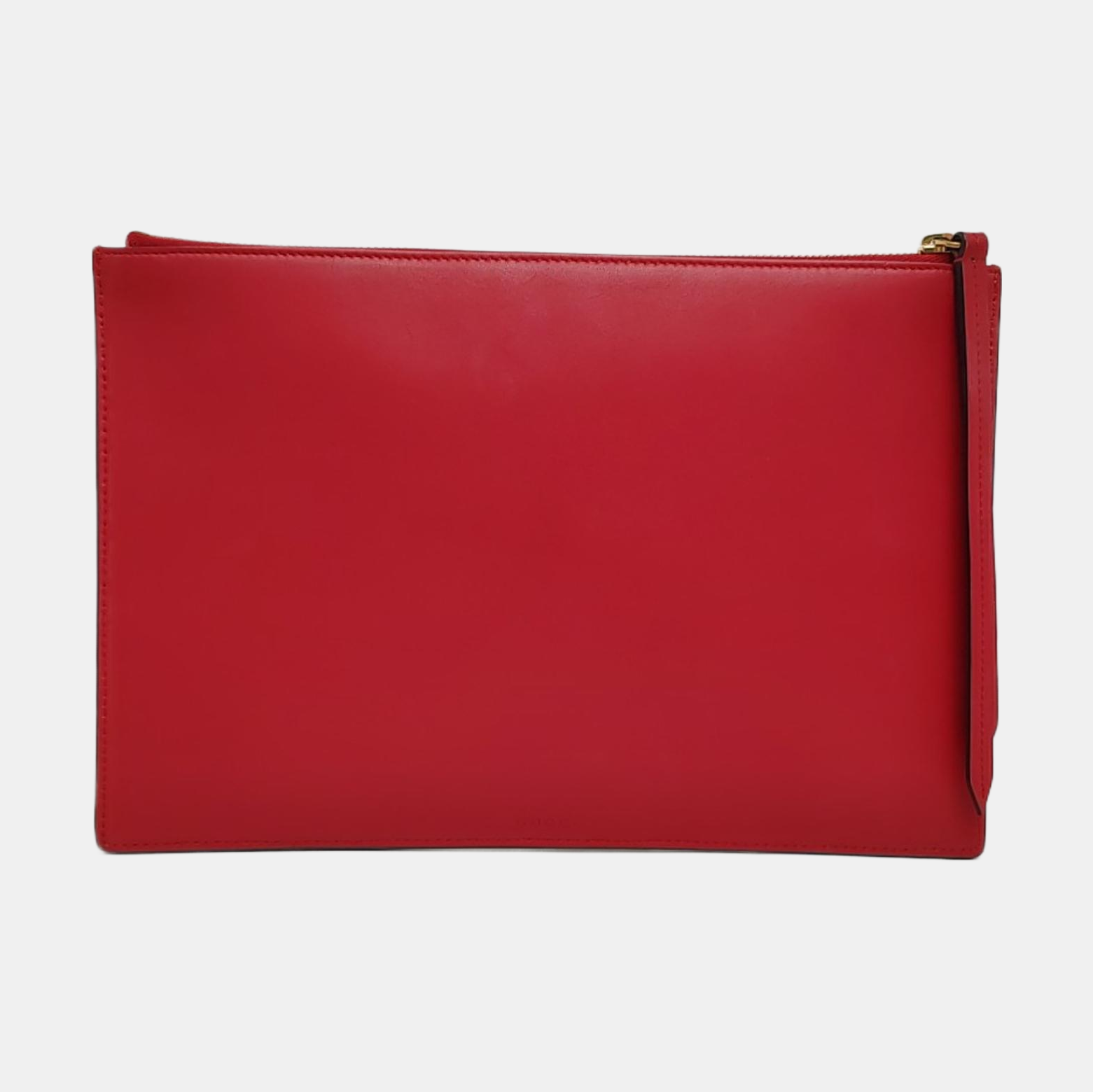 Monogram Coated Canvas Clutch Beige