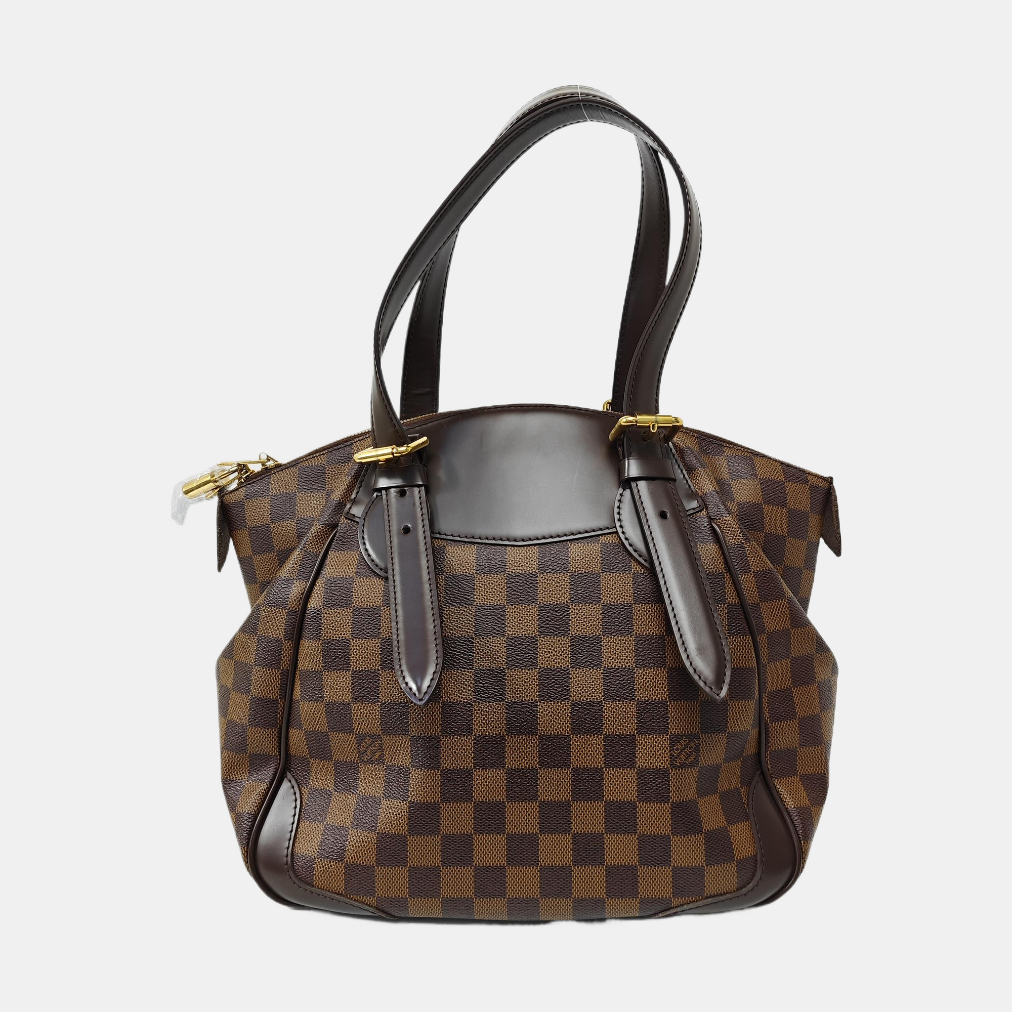 VERONA MM Damier Ebene Coated Canvas Brown