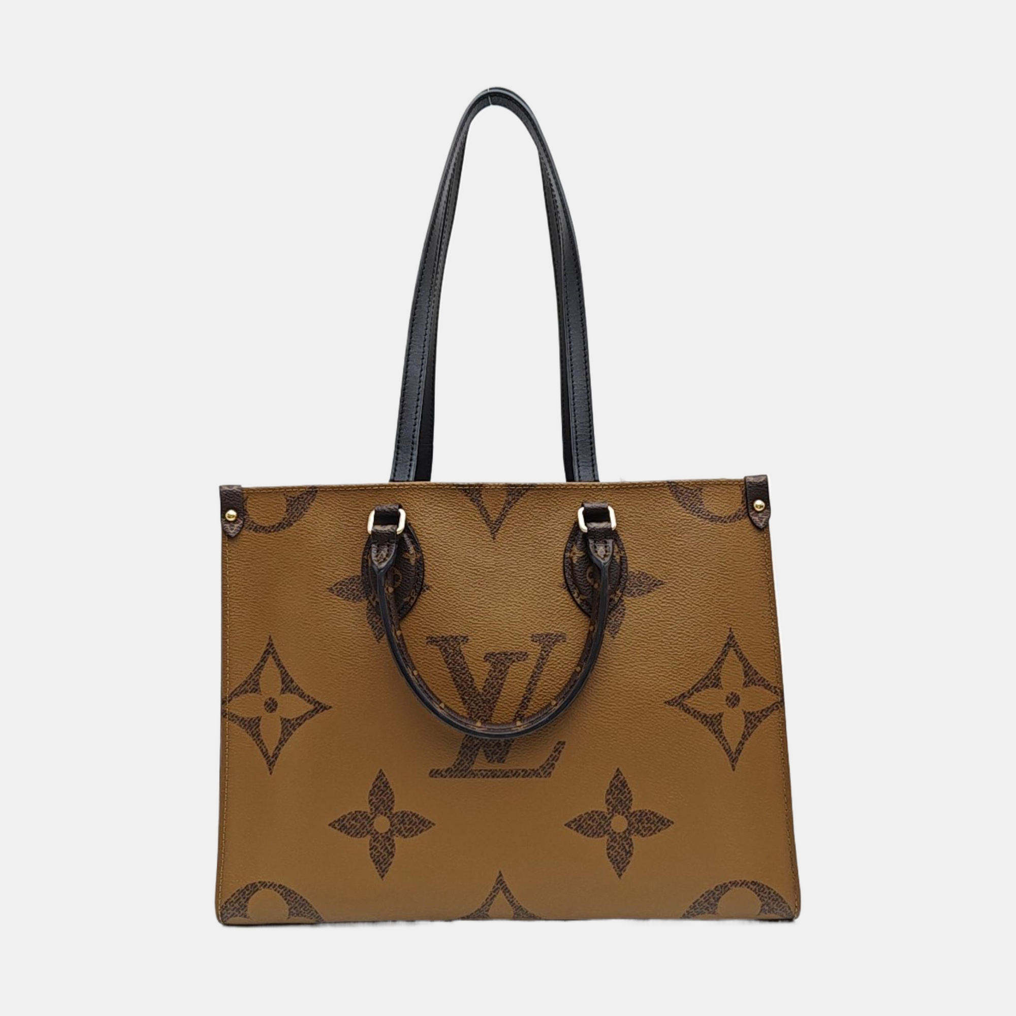 ONTHEGO MM Monogram Coated Canvas Brown