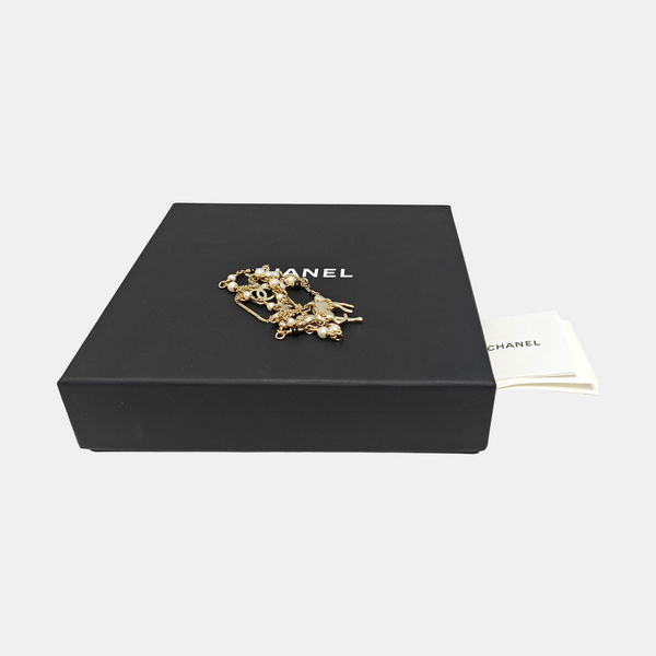 CC Logo Metal Gold Necklace