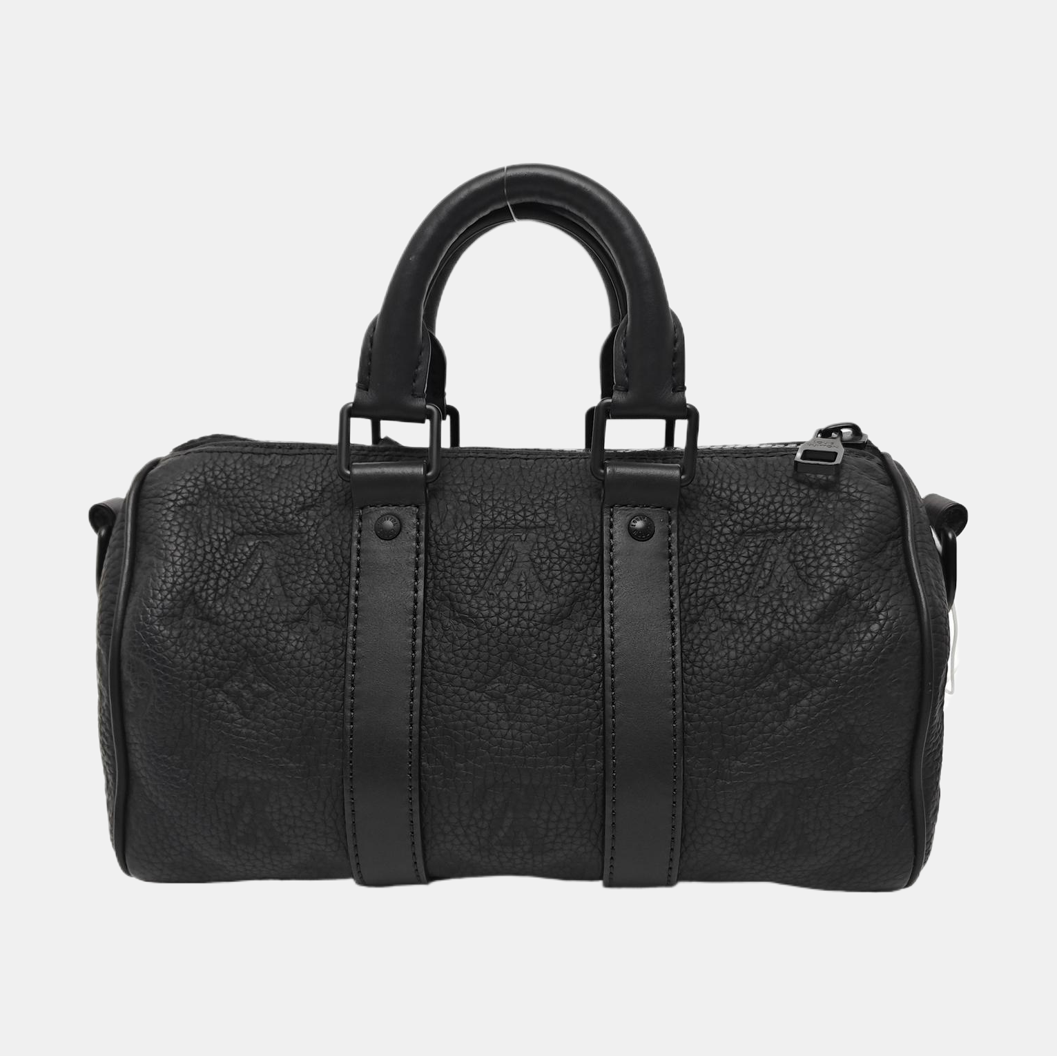 KEEPALL 25 Monogram Calfskin Black