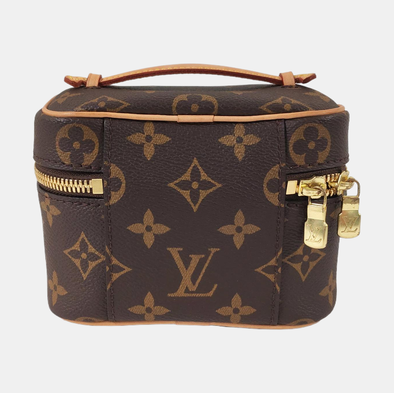 NICE Super Mini Monogram Coated Canvas Brown