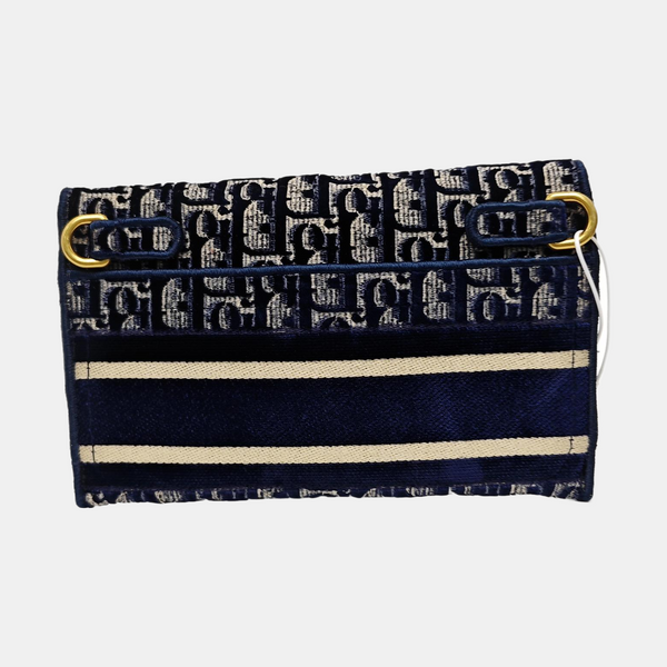 Saddle Mini Oblique Canvas Blue