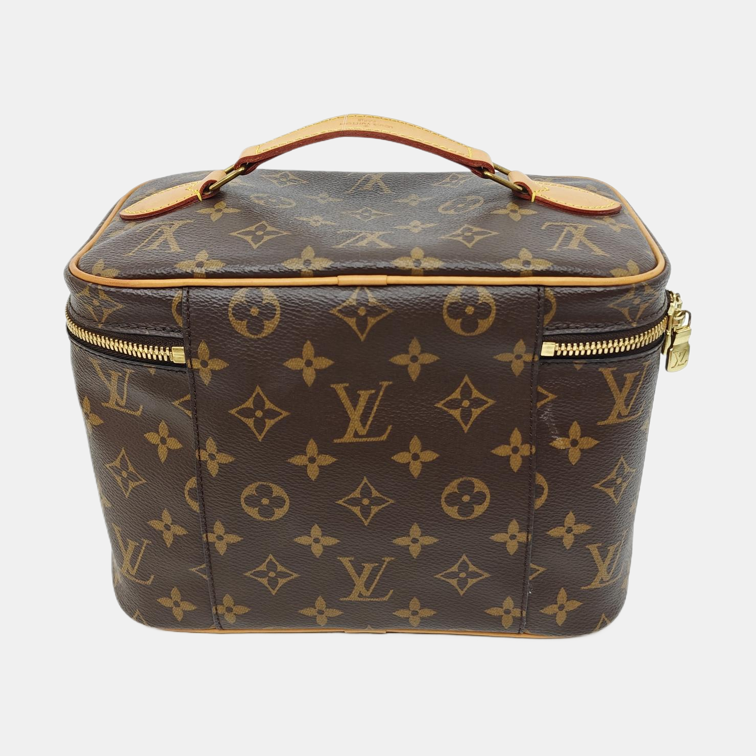 NICE Monogram Coated Canvas Brown