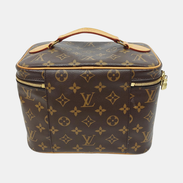 NICE Monogram Coated Canvas Brown