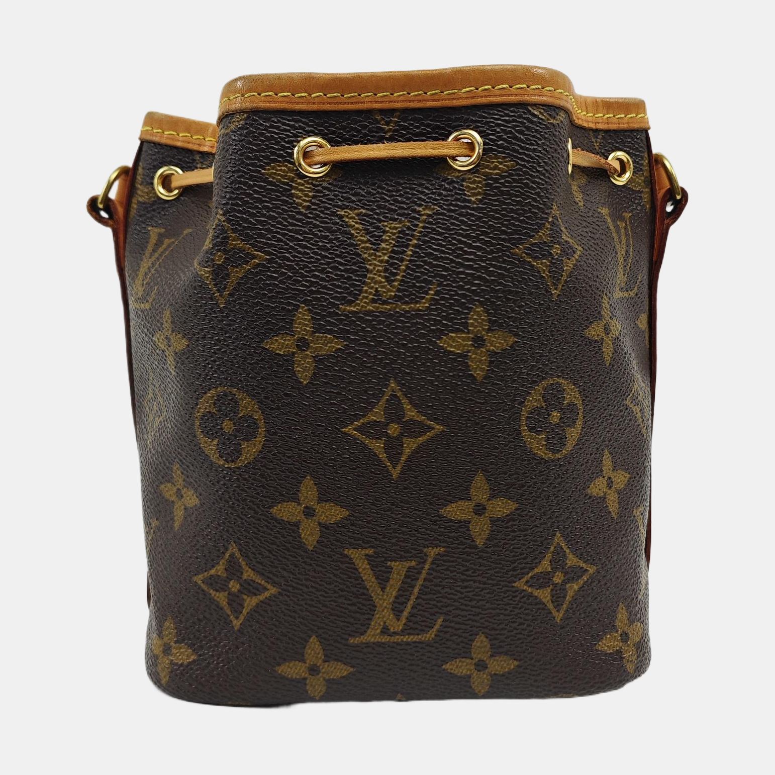 NÉONOÉ Nano Monogram Coated Canvas Brown
