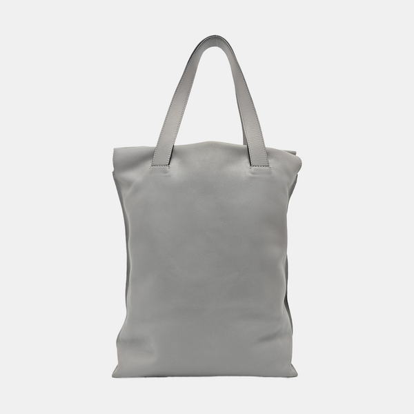 Calfskin Top Handle Bag Gray