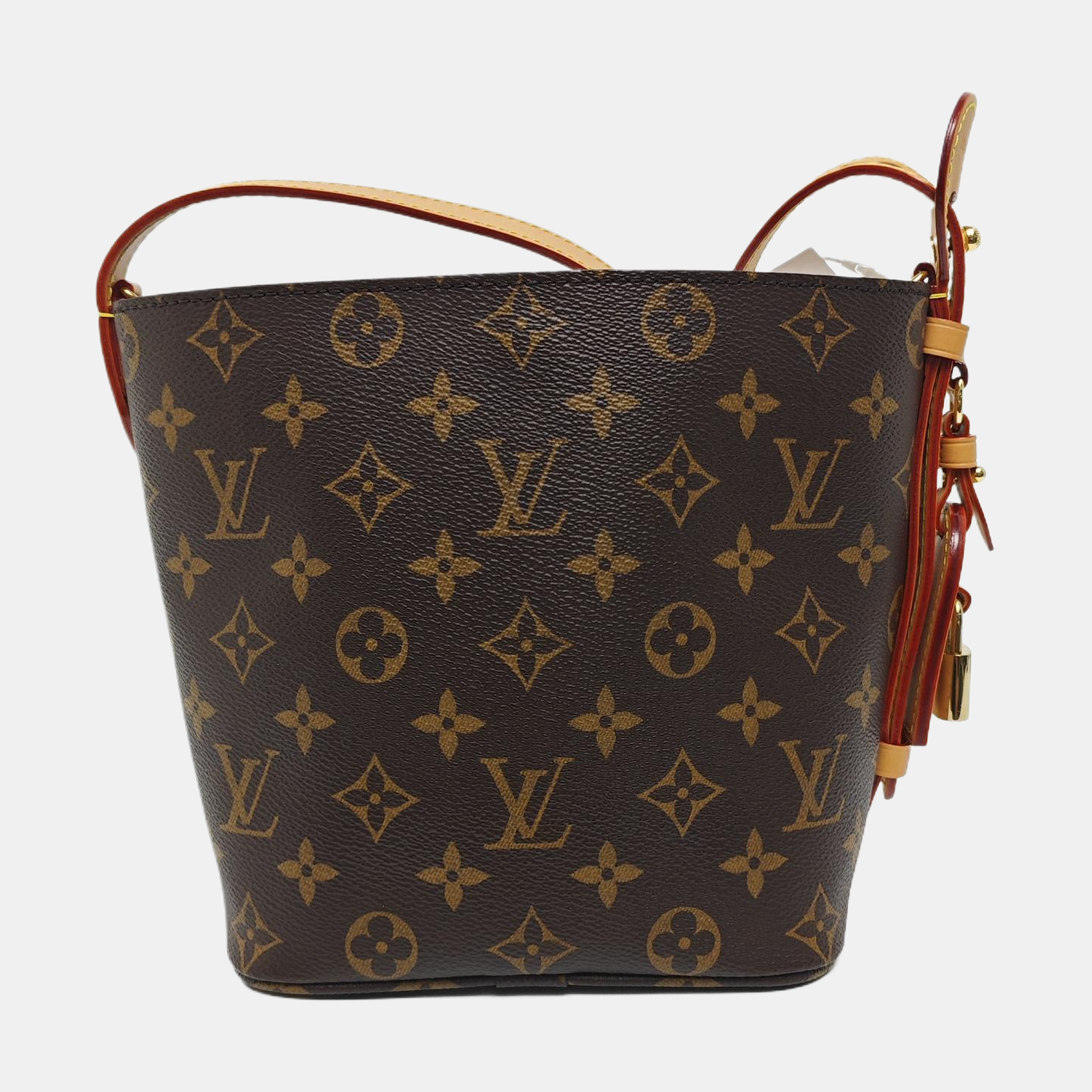 ALL IN BB Monogram Coated Canvas Brown