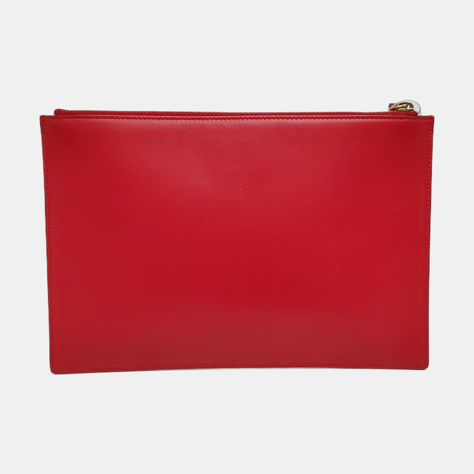 Monogram Coated Canvas Clutch Beige