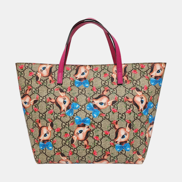 Children’s GG Bucket Monogram Coated Canvas Beige