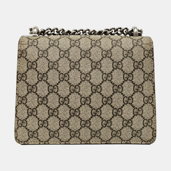 Dionysus Mini Monogram Coated Canvas Beige