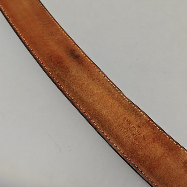 Coated Canvas Belt Brown