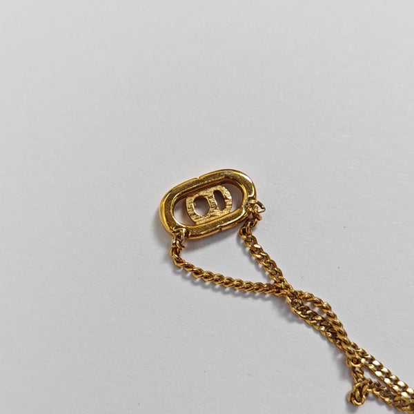 Petit CD Metal Gold Necklace