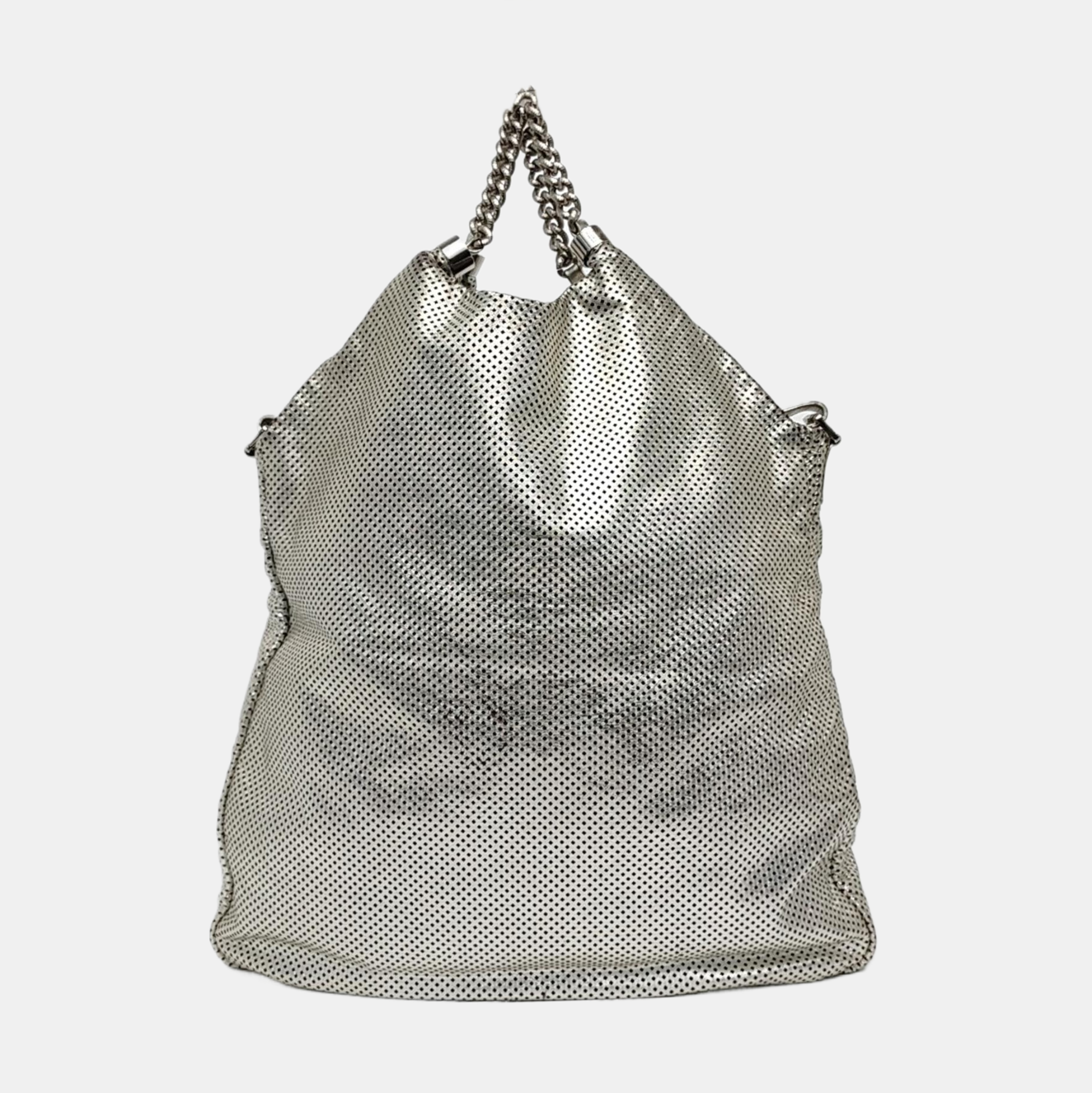 RODEO DRIVE Extra Large Calfskin Silver