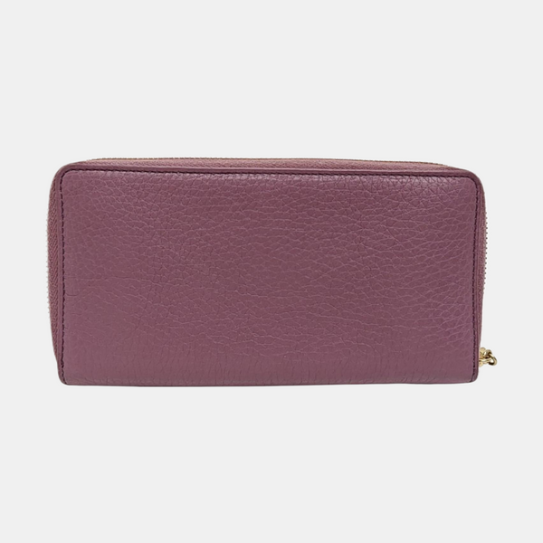 Bamboo 1947 Mini Calfskin Purple Wallet