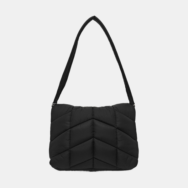 PUFFER Quilted Fabric Black