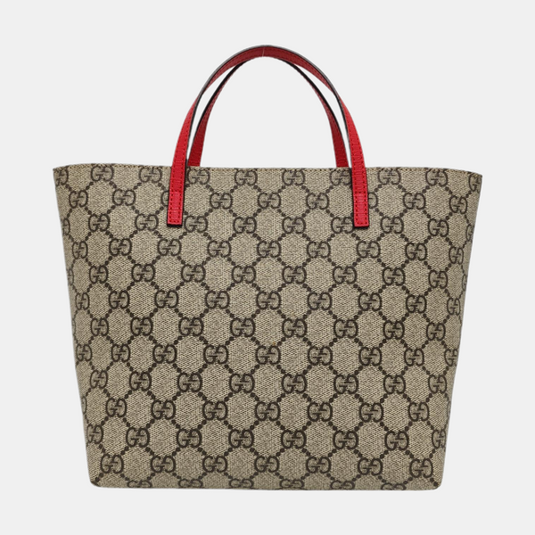 Children’s GG Bucket Monogram Coated Canvas Beige