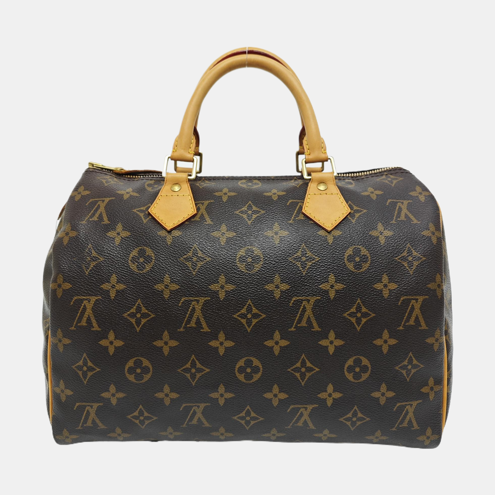 SPEEDY 30 Monogram Coated Canvas Brown