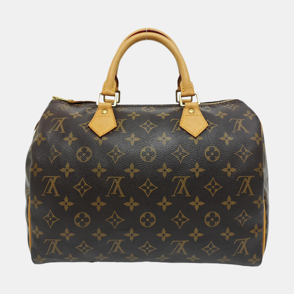 SPEEDY 30 Monogram Coated Canvas Brown