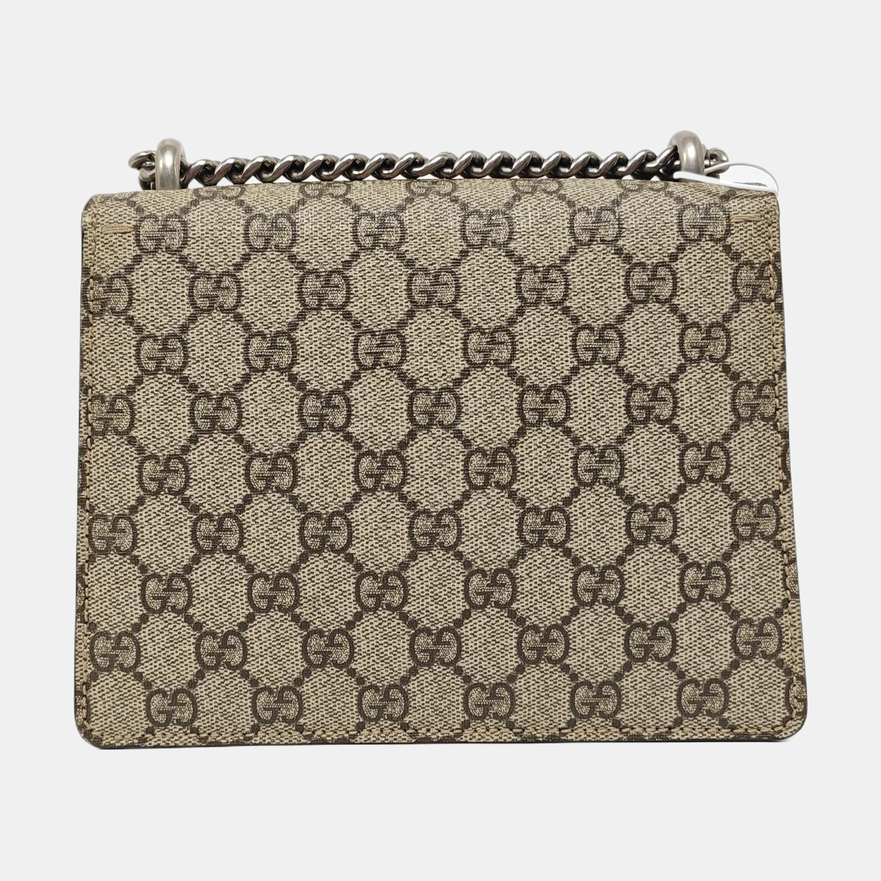 Dionysus Mini Monogram Coated Canvas Beige