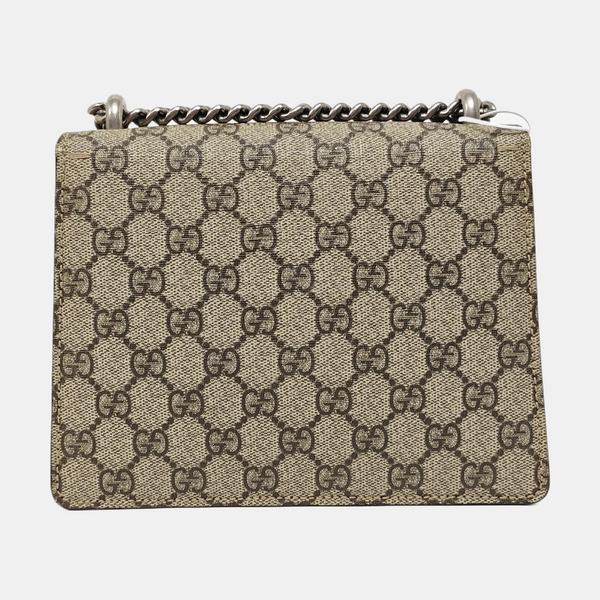 Dionysus Mini Monogram Coated Canvas Beige