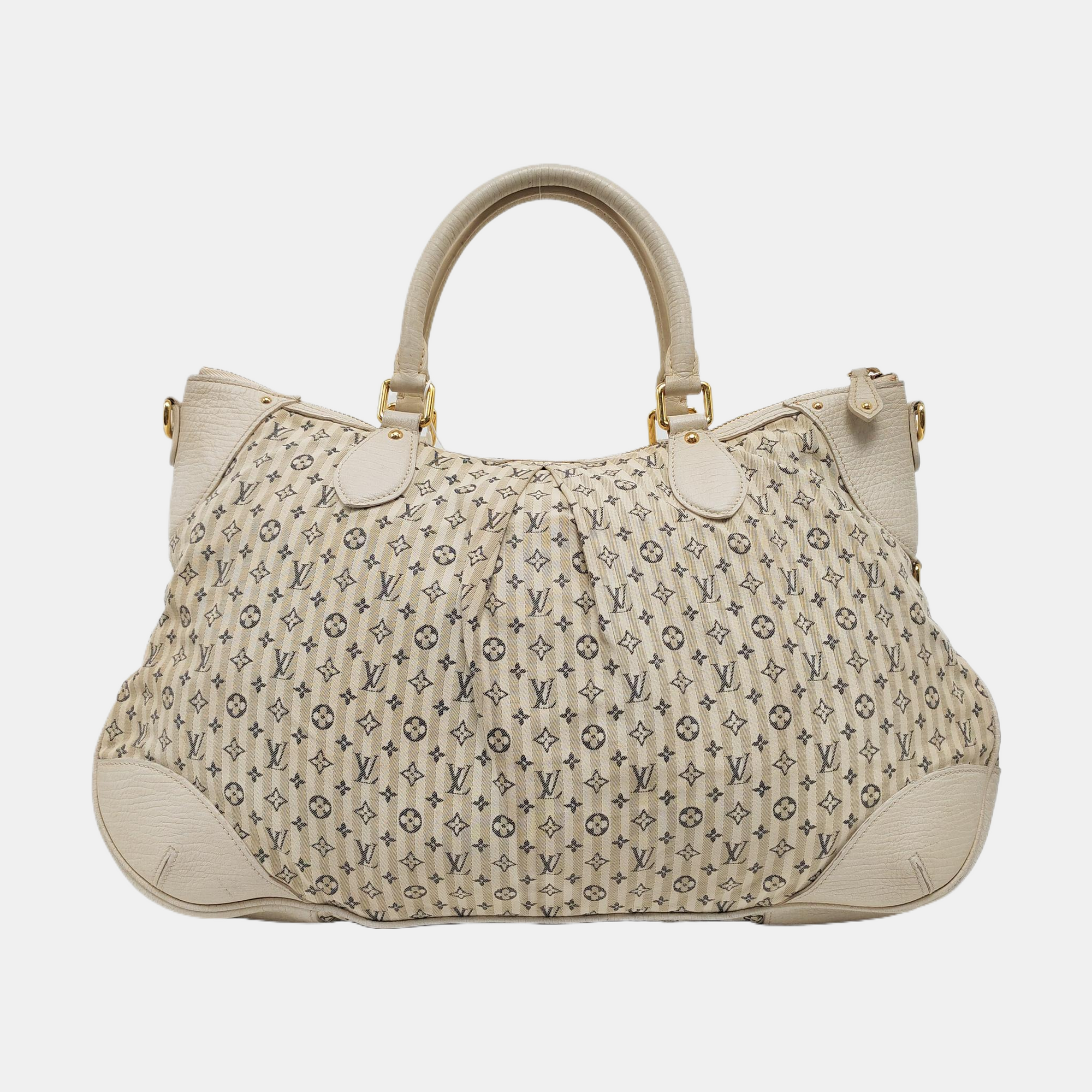 CROISETTE SAC MARINA Monogram Canvas White
