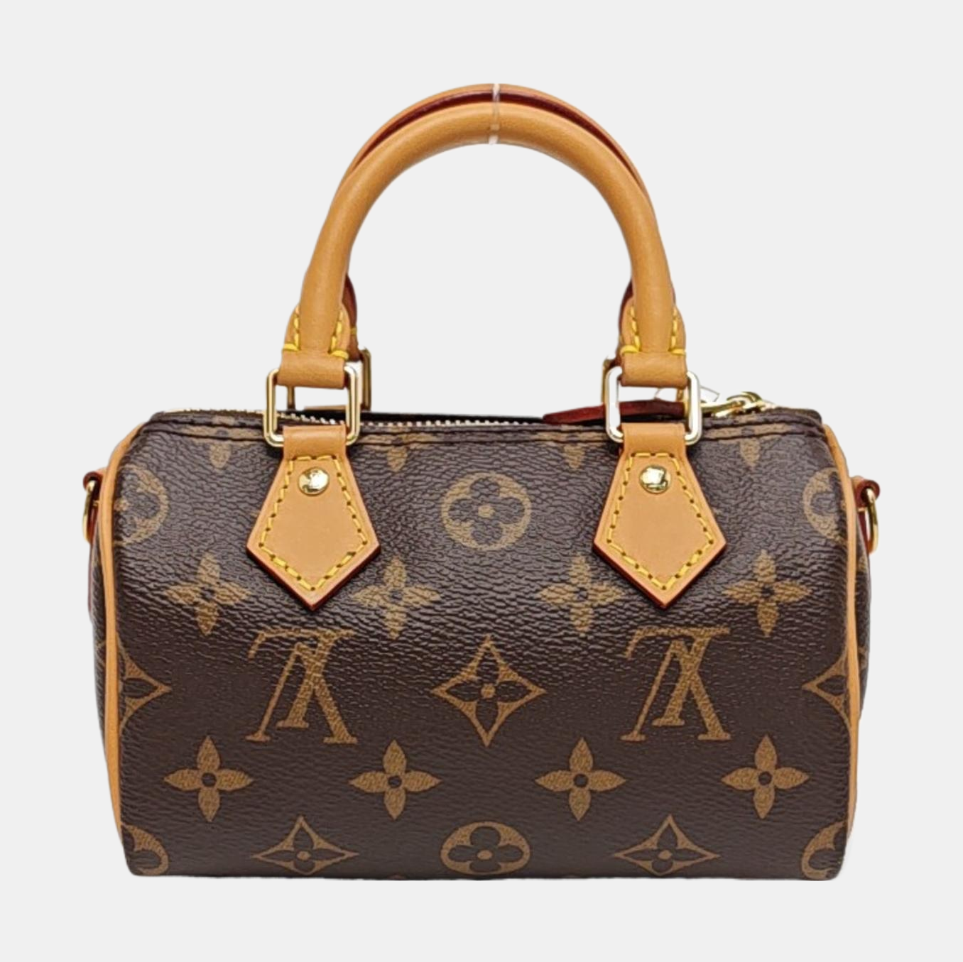 Speedy Nano Monogram Lona Revestida Marrón