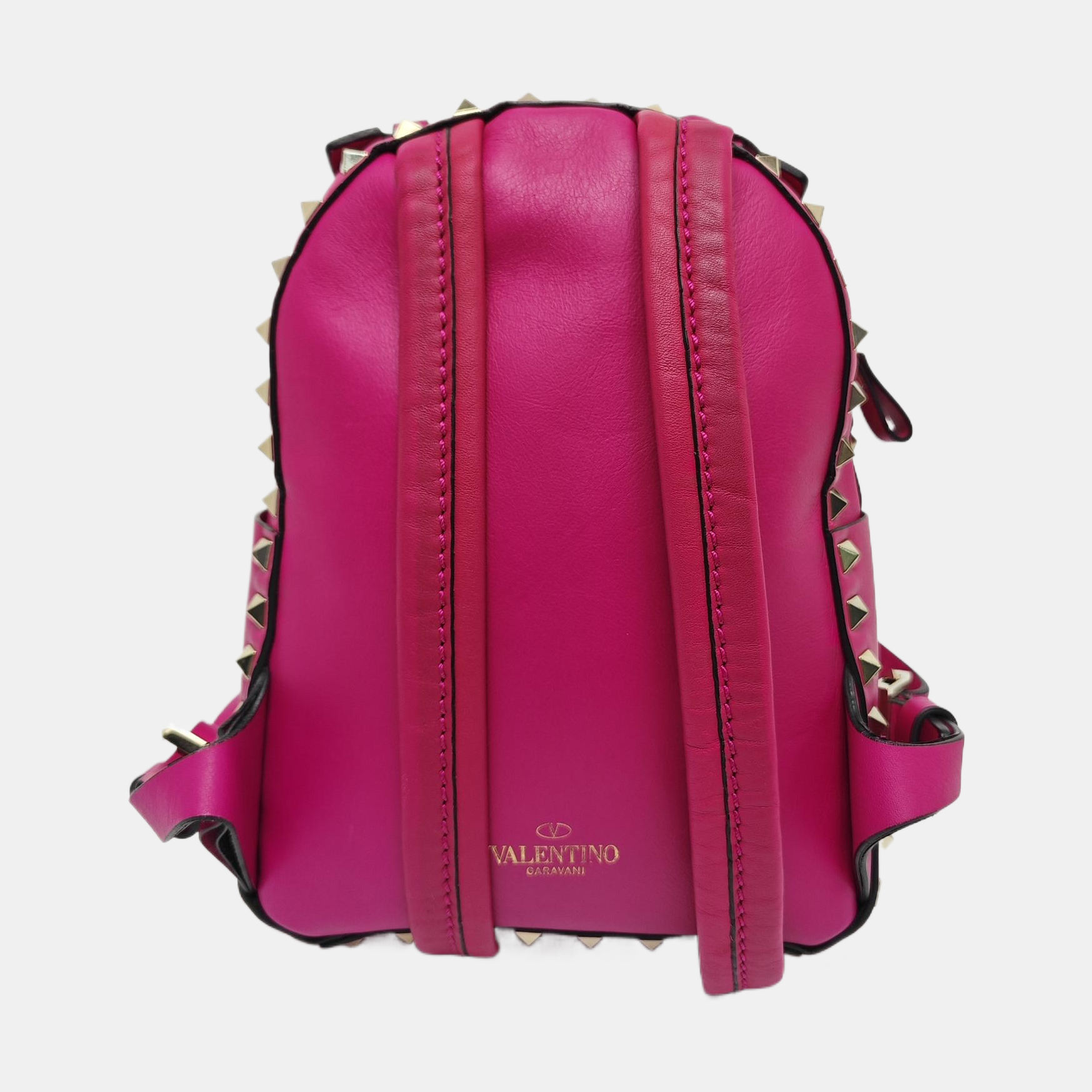 Rockstud Calfskin Red