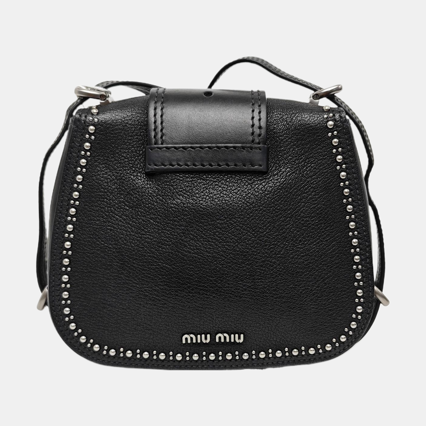 Miu Lady Calfskin Black